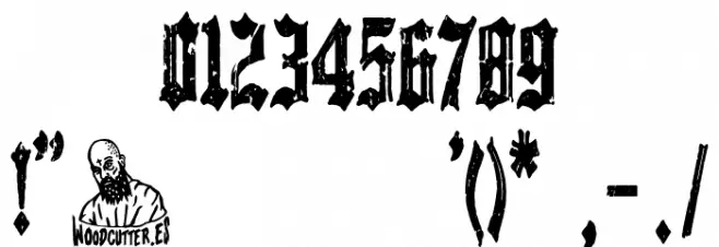 Gothic Destroyer フォント その他の文字