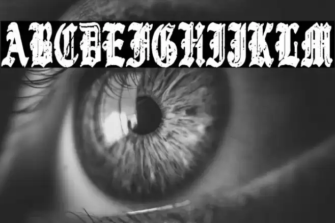 Gothic Destroyer Font examples