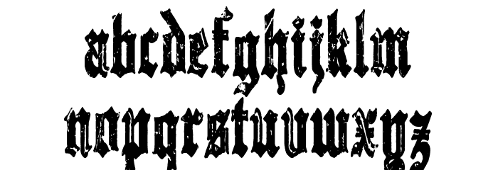 Gothic Destroyer Fonte MINÚSCULAS