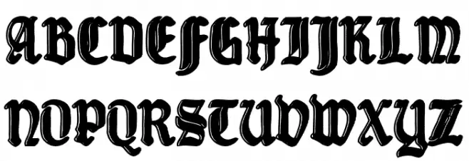 Gothic Division 1939 Polices MAJUSCULES