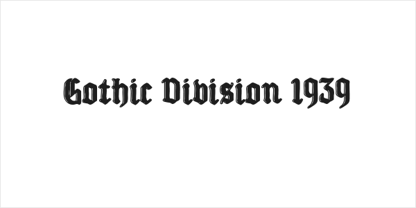 Gothic Division 1939 Logo