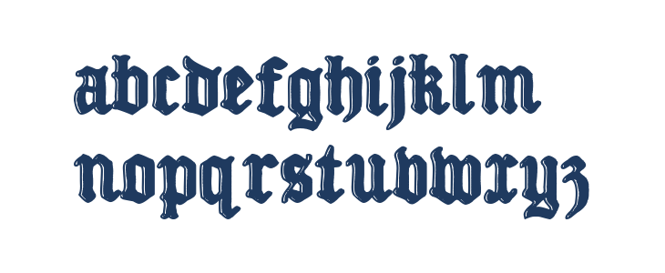 Gothic Division 1939 Lowercase