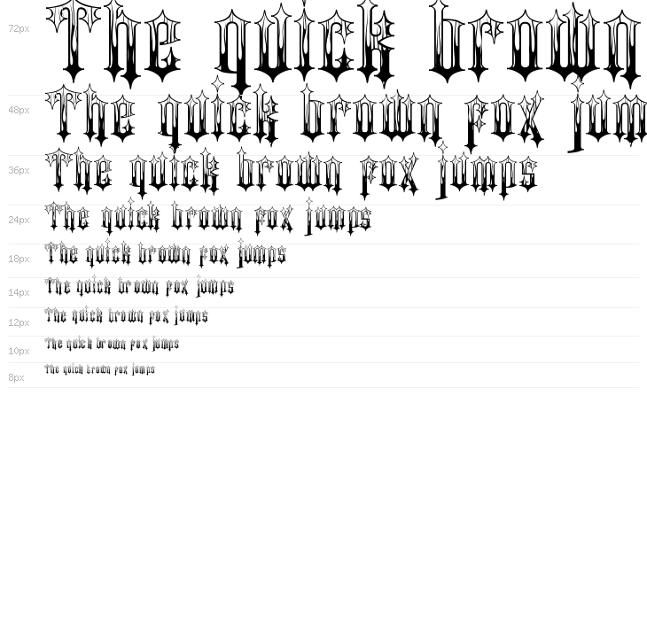 Gothic Flames Waterfall