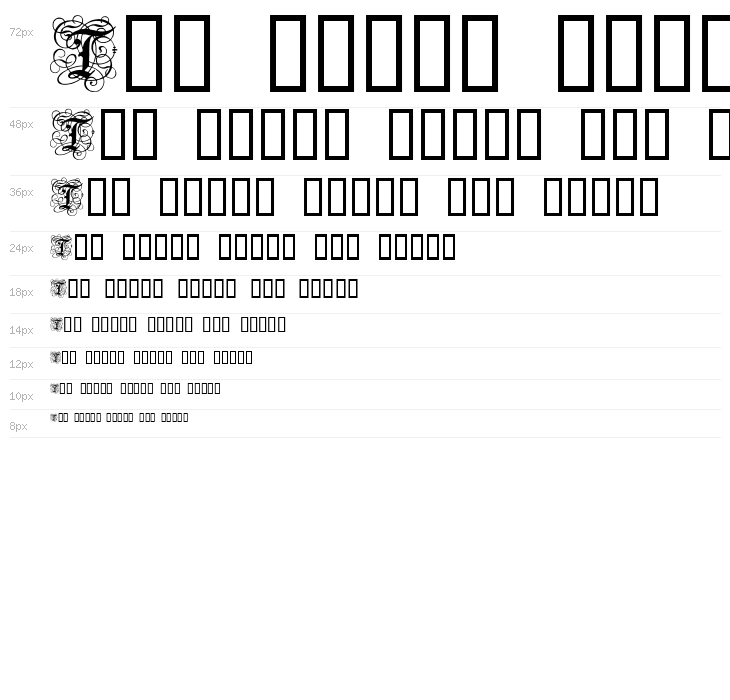 Gothic Flourish Waterfall