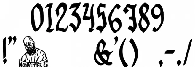 Gothic Godness Font OTHER CHARS