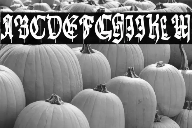 Gothic Godness Font examples