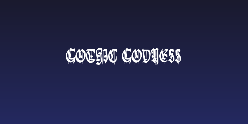 Gothic Godness Social Header