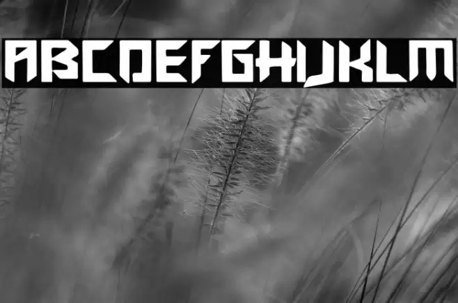 Gothic Gotera Font examples