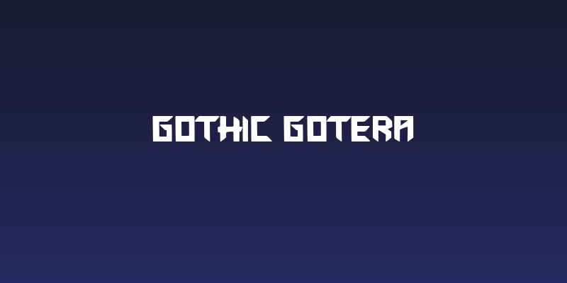 Gothic Gotera Social Header