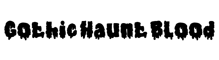 Gothic Haunt Blood  Скачать бесплатные шрифты