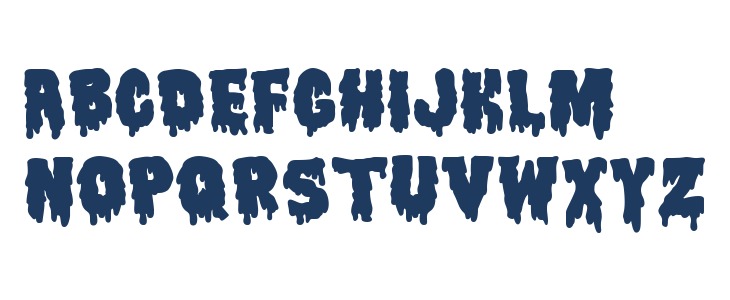 Gothic Haunt Blood Uppercase