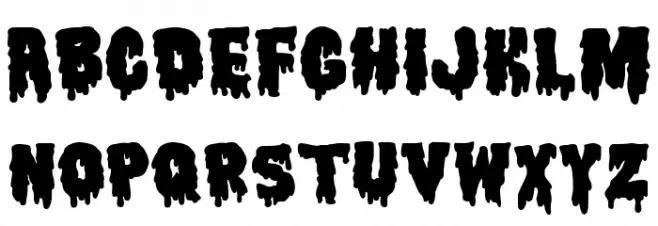 Gothic Haunt Blood Шрифта ВЕРХНИЙ