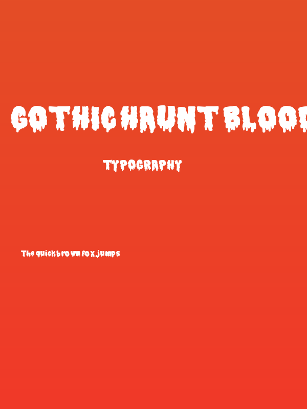 Gothic Haunt Blood Poster