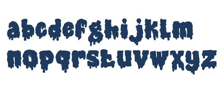 Gothic Haunt Blood Lowercase