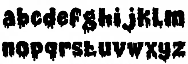 Gothic Haunt Blood Шрифта строчной