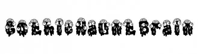 Gothic Haunt Brain Schriftart