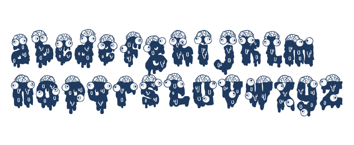 Gothic Haunt Brain Lowercase