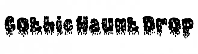 Gothic Haunt Drop Schriftart