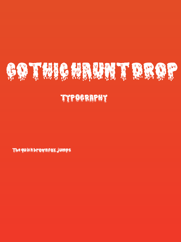 Gothic Haunt Drop Poster