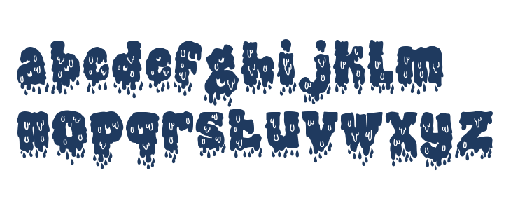 Gothic Haunt Drop Lowercase