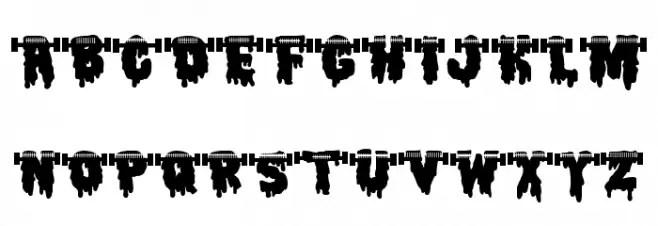 Gothic Haunt Franken Шрифта ВЕРХНИЙ