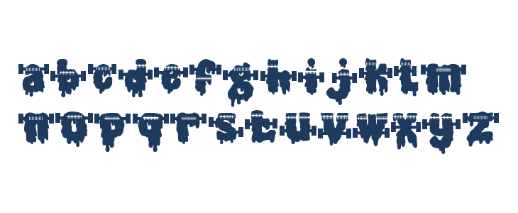 Gothic Haunt Franken Lowercase