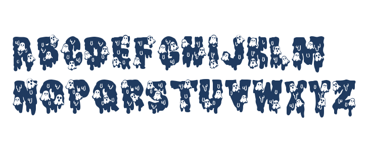 Gothic Haunt Ghost Uppercase
