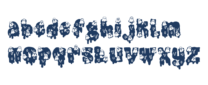 Gothic Haunt Ghost Lowercase