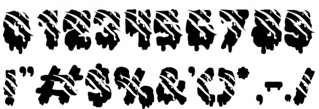 Gothic Haunt Monster Шрифта ДРУГИЕ символов