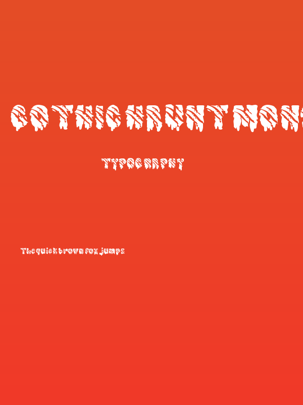 Gothic Haunt Monster Poster