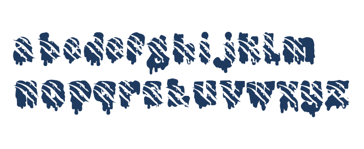 Gothic Haunt Monster Lowercase