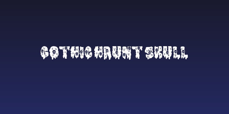 Gothic Haunt Skull Social Header