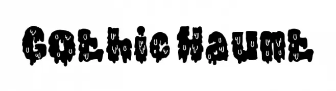 Gothic Haunt Schriftart