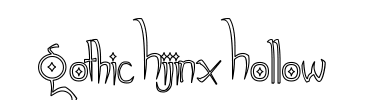 Gothic Hijinx Hollow Font