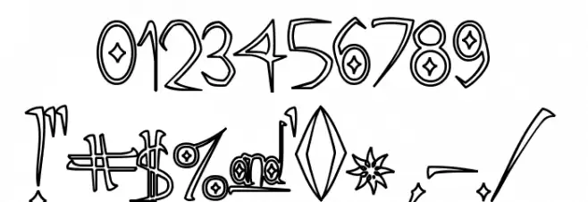 Gothic Hijinx Hollow Font Alte caractere