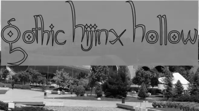 Gothic Hijinx Hollow Font examples