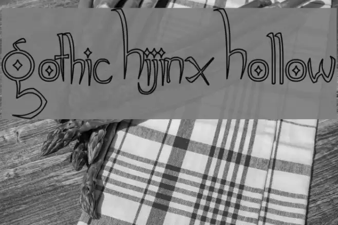 Gothic Hijinx Hollow Font examples
