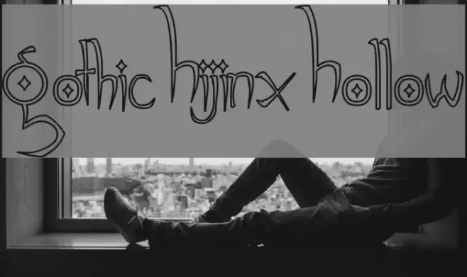 Gothic Hijinx Hollow Font examples