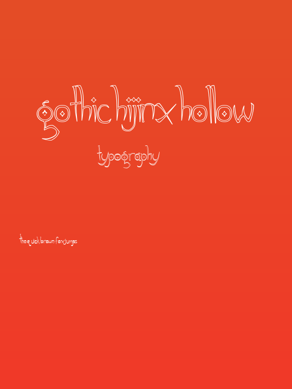 Gothic Hijinx Hollow Poster
