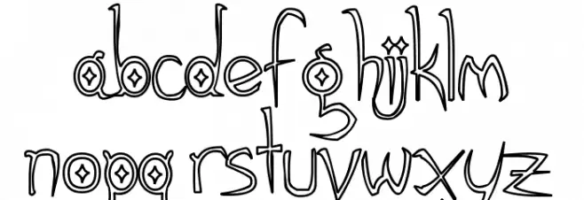 Gothic Hijinx Hollow Font Litere mici
