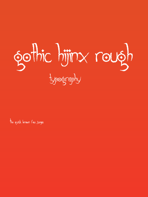 Gothic Hijinx Rough Poster