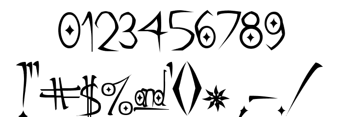 Gothic Hijinx Font OTHER CHARS