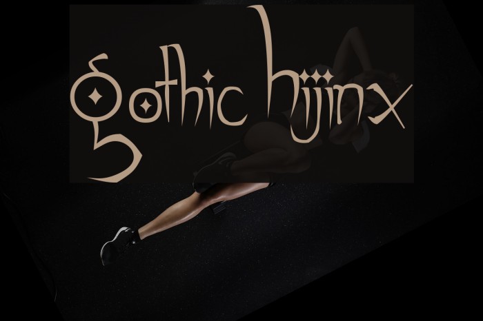 Gothic Hijinx Font examples