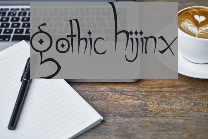 Gothic Hijinx Font examples