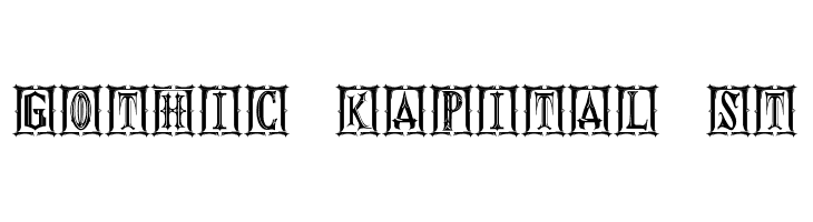 Gothic Kapital St Font