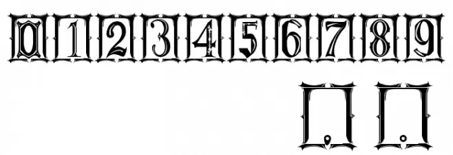 Gothic Kapital St Fonte OUTROS PERSONAGENS