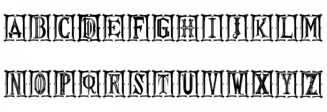 Gothic Kapital St Caratteri MAIUSCOLE