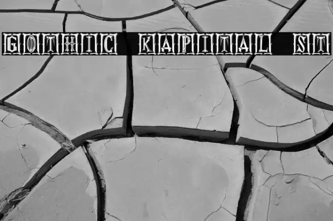 Gothic Kapital St Font examples