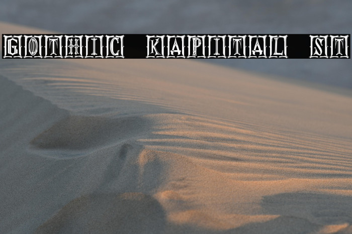 Gothic Kapital St Example 2