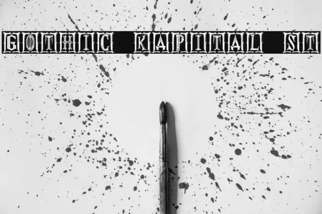Gothic Kapital St Font examples